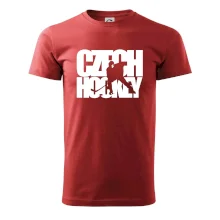 Czech hockey - nápis s hokejistou - Mistrovství světa v ledním hokeji 2026