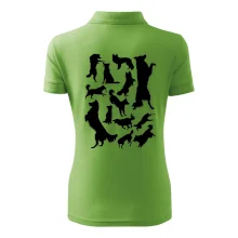 Border kolie siluety