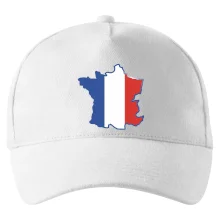 Francouzská vlajka mapa obrys