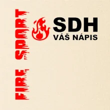 SDH nápis (oheň, firesport, název sboru - vlastní nápis)