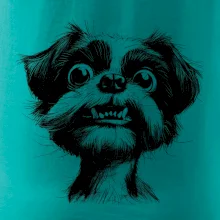 Černobílá karikatura Ši-tzu