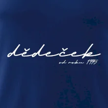 Psací nápis dědeček s ročníkem