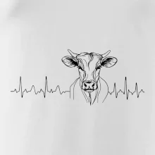 EKG křivka kráva
