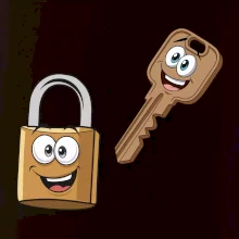 Parové triko - Zámek a klíč