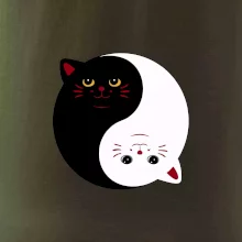 Kočky jin jang barevné