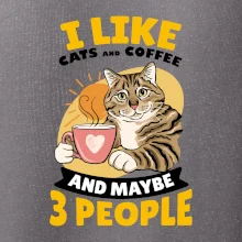 I like cats and coffee and maybe 3 people