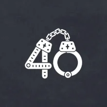 Narozeninové tričko pro policajta - pouta 40