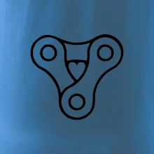 Cyklo srdce řetěz trojúhelník