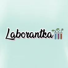 Laborantka a zkumavky