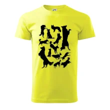 Border kolie siluety