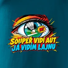 Badminton soupeř vidí aut já lajnu