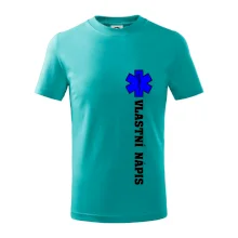 Hvězda života - vlastní nápis vpředu a vzadu