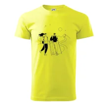 Kreslený pár na výletě