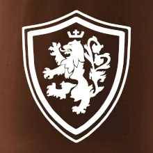 Český lev erb na prsu a na zádech