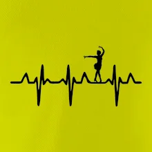 EKG tanečnice salsy