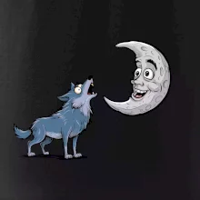 Parové triko - Vlk a měsíc