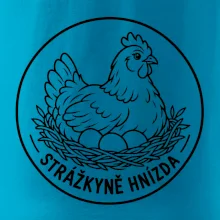 Strážkyně hnízda slepice v emblému
