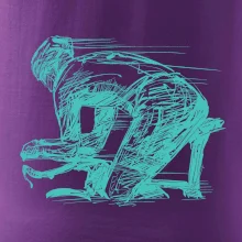 Silniční cyklista zadek