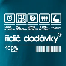 Čárový kód - řidič dodávky Čárový kód - řidič dodávky