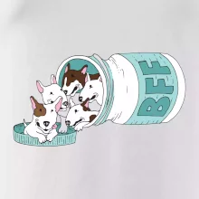 Bullterrier Friends Forever zelené (Pecka design)