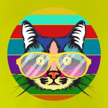 Kočka při barevném západu