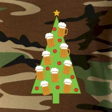 Nic více nepotřebuji - stromeček a pivo (Pecka design)