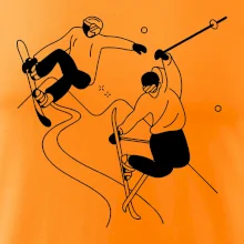 Lyžovaní - kresleny obrázek