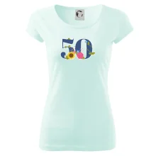 Květinové číslo kreslené - 50