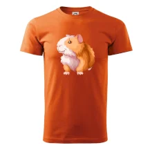 Morče - kreslené, bílo oranžové