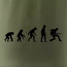 Evoluce kytarista - klečící
