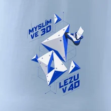 Bouldering myslím ve 3d lezu v 4d