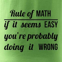 Rule of math