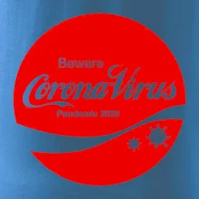 Corona virus pandemic logo