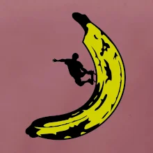 Skateboardista na banánu