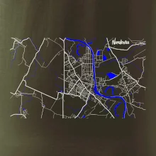 Neratovice - Mapa s vodními toky