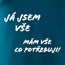 Nápis mám vše co potřebuji