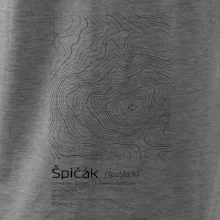 Špičák - vrstevnice v obdélníku