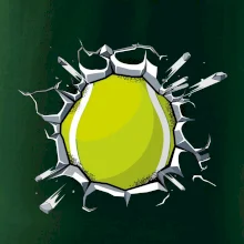 Tenisový míč v triku