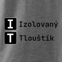 IT Nápis Izolovaný Tlouštík