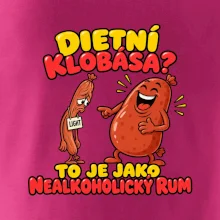 Dietní klobása jako nealkoholický rum
