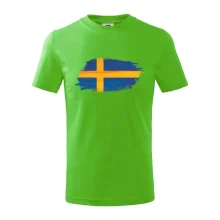 Švédská vlajka kreslená