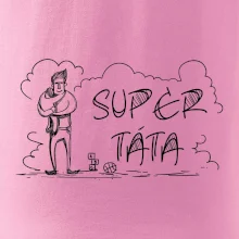 Kreslený nápis super táta