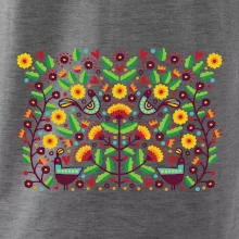 Folklor - barevně kvetiny obdélník