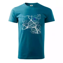 Praha - 14100 mapa s vodními toky