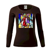 Vitráž - Ježíš a kříž