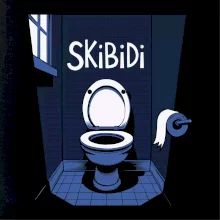 Skibidi modrá toaleta Skibidi modrá toaleta