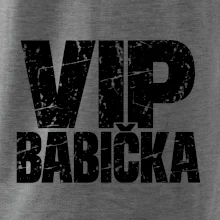 VIP babička černá grunge typografie