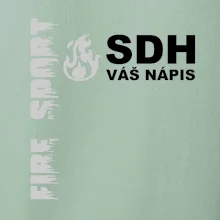 SDH REFLEXNÍ nápis (oheň, firesport, název sboru - vlastní nápis)