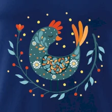 Folklor - slepice s kopretinou