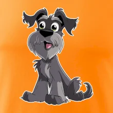 Knírač kreslený sedící